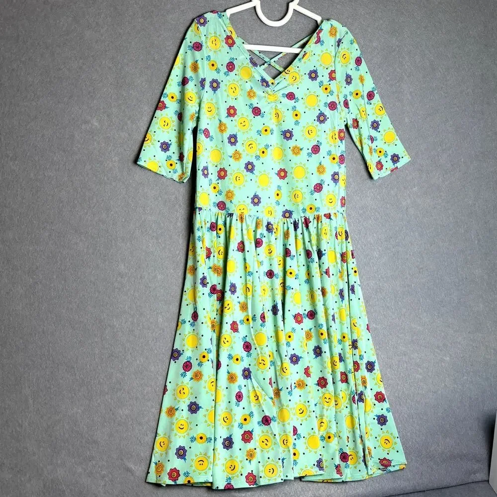 Dot Dot Smile NEW Green Sunshine Twirl Party School Ballerina Dress Girls Sz 11